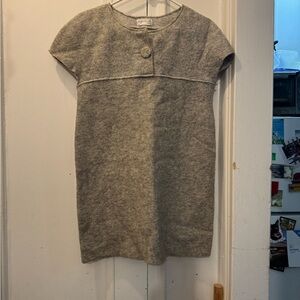 Agnes B. Gray Boiled Wool Dress